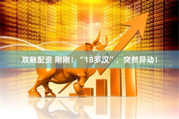 双融配资 刚刚！“18罗汉”，突然异动！